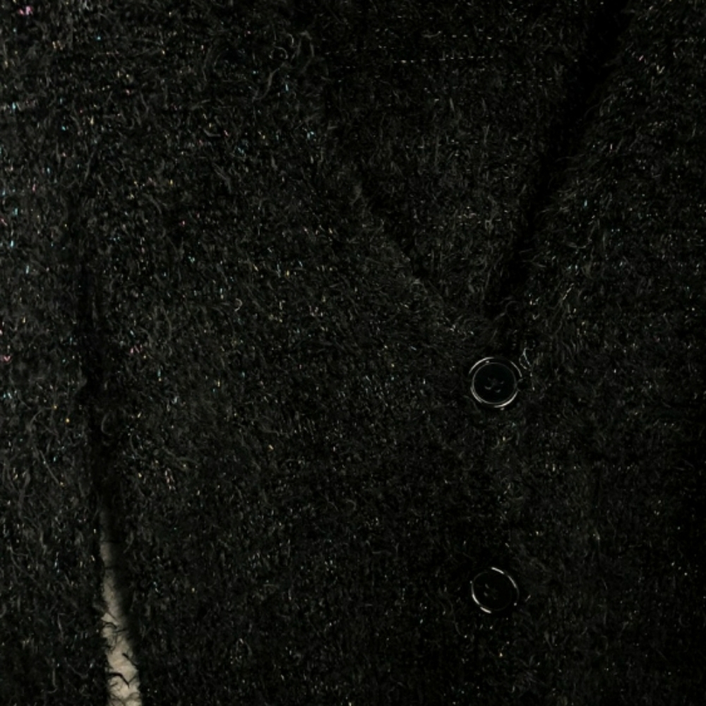 Fuzzy Cropped Button Cardigan - Picture 4 of 4
